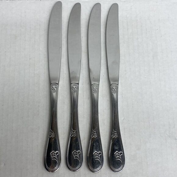 Northland Oneida Devon Lot Of 4 Table Butter Knives Stainless Korea Flatware - Picture 1 of 4